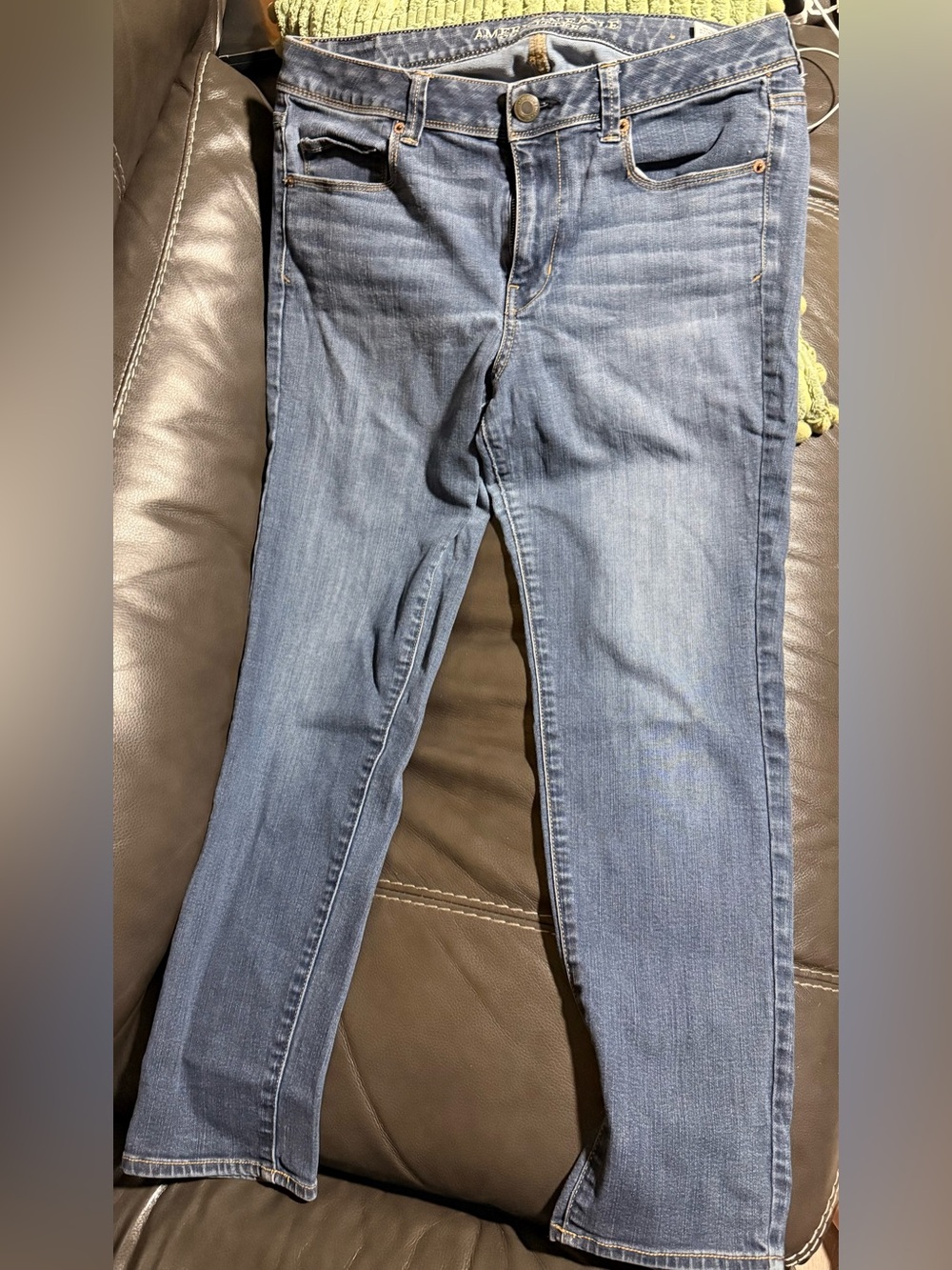 American Eagle Outfitters Women's Skinny Jeans — Medium Blue Wash